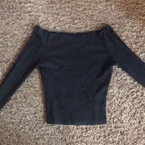 Brandy Melville long sleeve tight cropped shirt